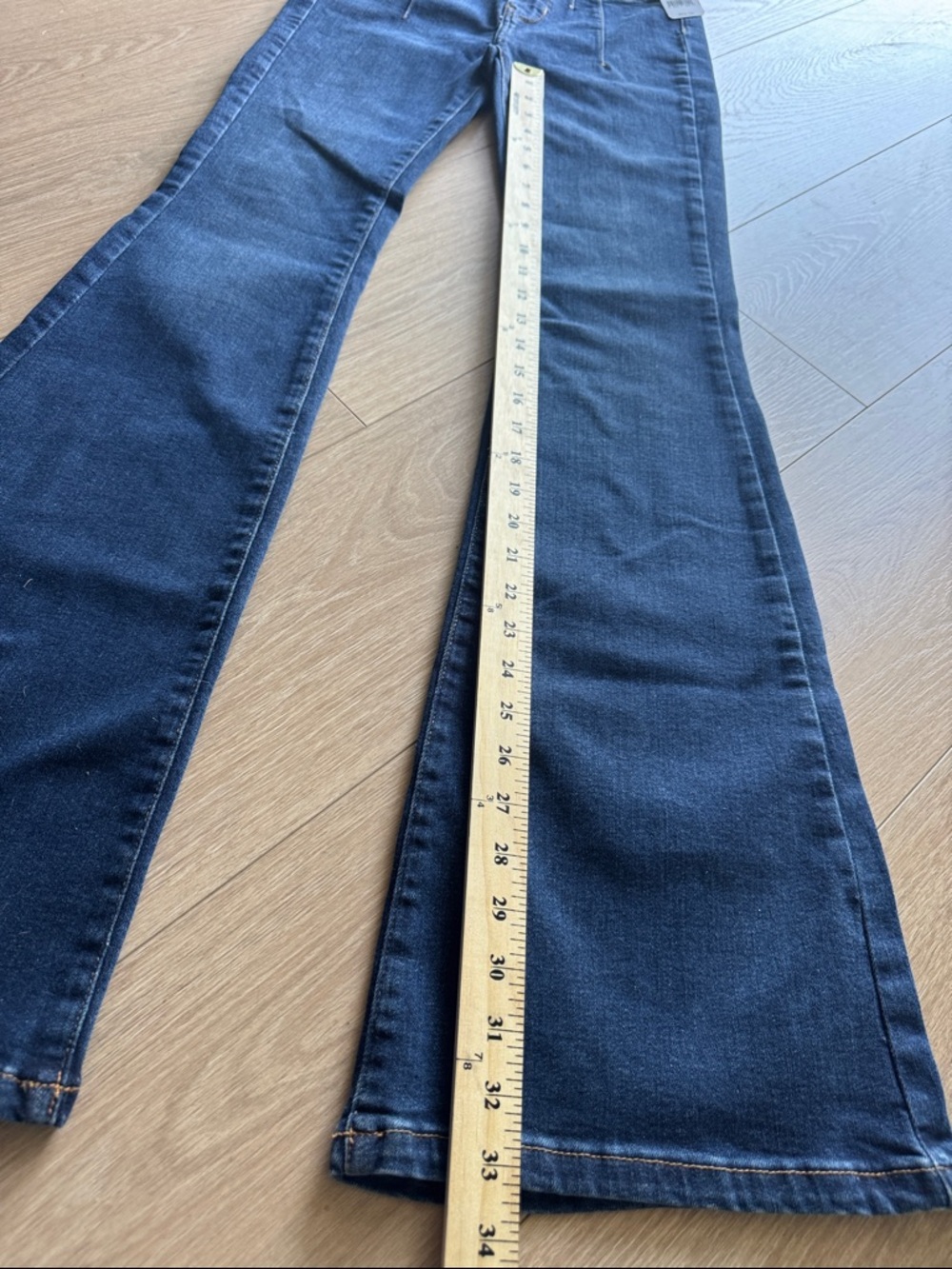 Free People We The Free Jayde High Rise Flare Leg Jeans Tulsa Blue Size 27 - Picture 15 of 15